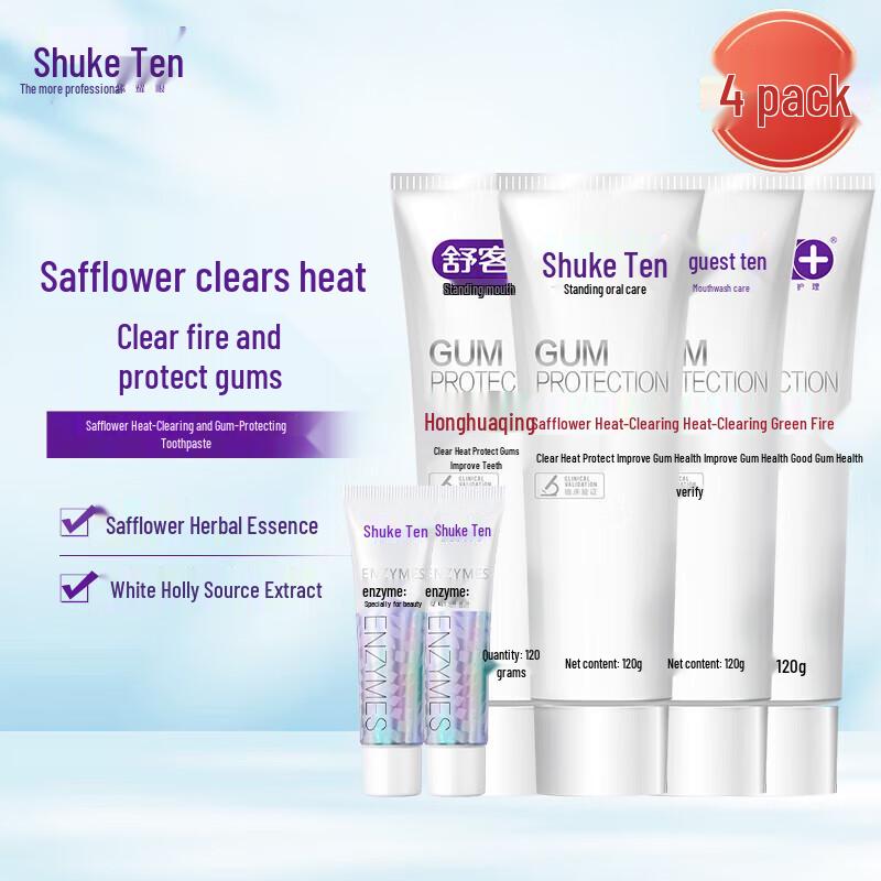 Saky Safflower Toothpaste for Gum Care & Fresh Breath