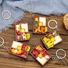 Scene Model Simulation Food Box Toy Keychain Keyring Japanese Style Food Box Keychain  Girls