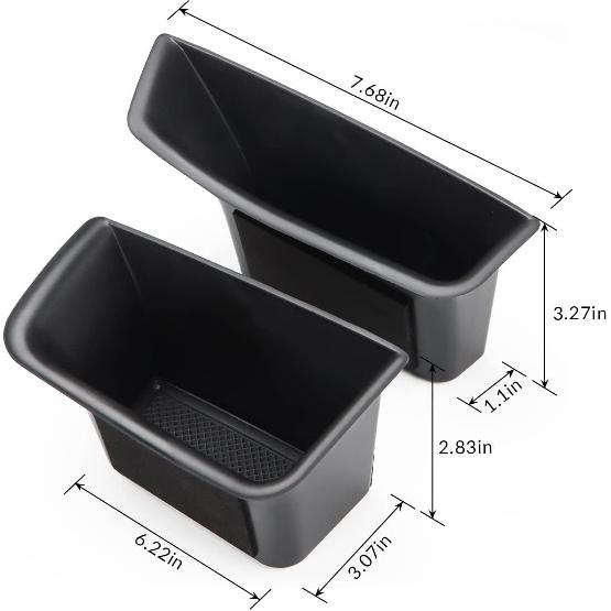 MARCHFA Car Door Tray Organizer Compatible For 2015- 2024 2025 Porsche Macan Accessories Interior Car Door Handle Ert Pocket Storage Box