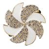 Flower Scarf Ring Rhinestone Scarf Clip Ring Elegant Butterfly Scarf Holder Slide Ring for Women Neckerchiefs Silk Scarves Shirts Shawls