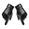 Men Winter Gloves, PU Leather Touchscreen Texting Typing Autumn Warm Soft Thermal Windproof
