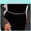 Cd Rhinestone Shape Waist Chain Metal Accessories Dress Waist Chain Decoration
