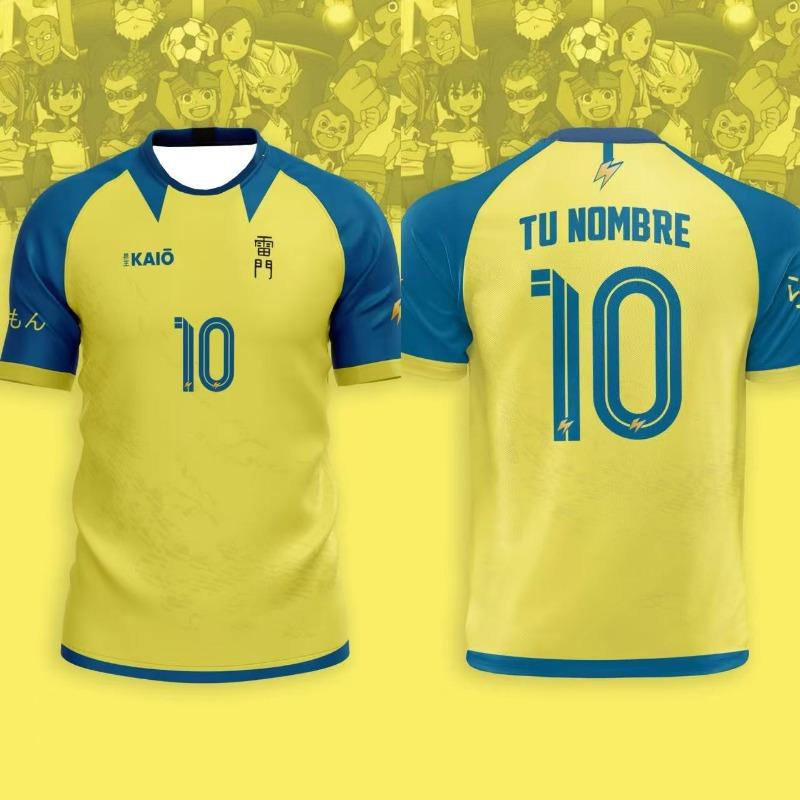 Maglia Anime Calcio Inama Eleven Stampa 3D Congiunta T-shirt Uomo Donna Moda Oversize Manica Corta Top Magliette Abbigliamento Moto