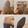 Pile Martin boots women's 2025 new autumn thick-bottomed wasteland wind tube Xinjiang tourism western cowboy knight boots