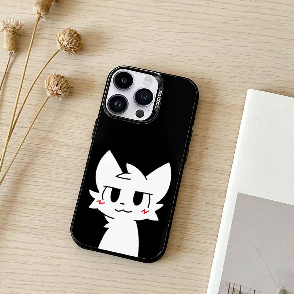 Boykisser Wallpaper Phone Case For iPhone 17,16,15,14,13,12,11,Pro Max,Plus Candy Silver Cover
