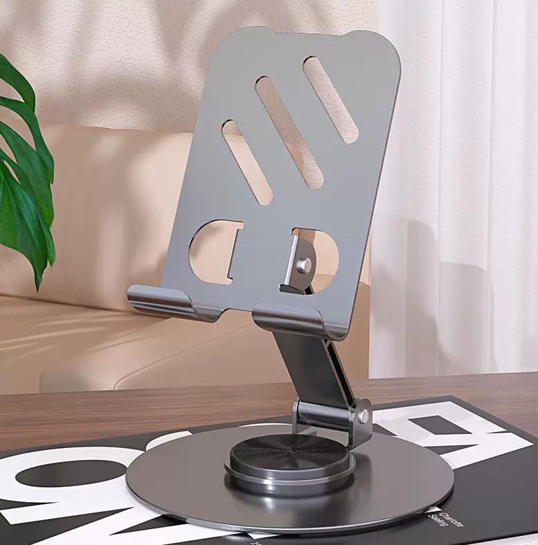 

Aluminum Rotating Phone & Tablet Stand for Streaming and Online Classes чёрный