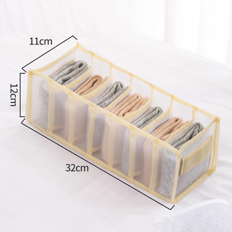 Mesh Cabinet Wardrobe Storage Box Foldable Drawer T-Shirt Clothes Jeans Leggings Underwear Organizer Storage Box