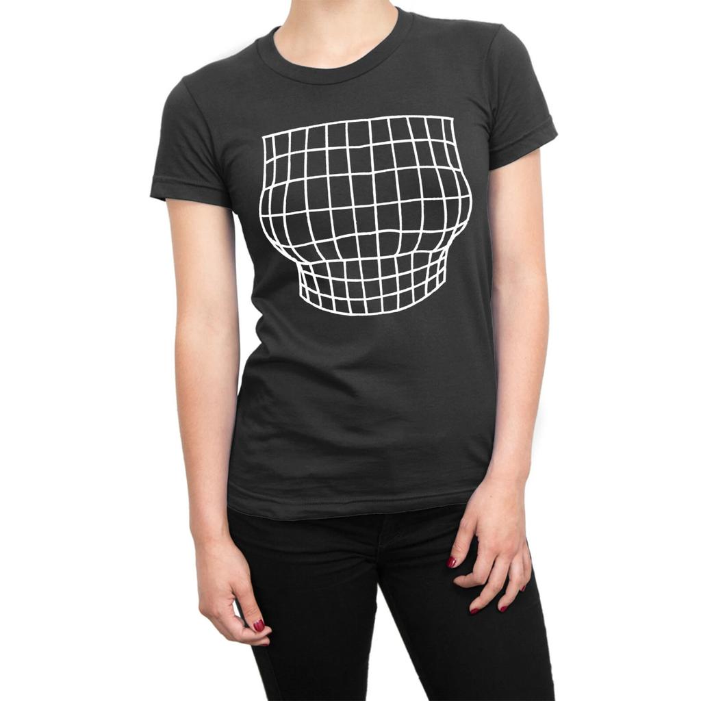 Boob Enlargement Optical Ilulsion LADIES t-shirt funny tee present gift