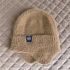 Outdoor warm knitted hats, winter wool earmuffs, men's and women's autumn and winter hats, stretch thick windproof hats, cycling hats