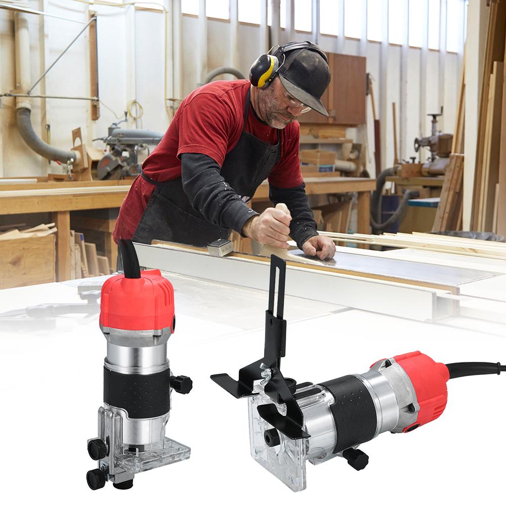 Avec guide transparent des bords de base en bois coupe-bordure électrique pour coupe-bordure 800 W 220 V Fraise à bord à une seule main stratifié 30 000 tr//min Fraise verticale Kecheer