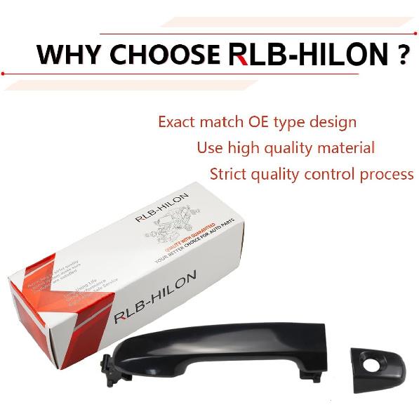 RLB-HILON Exterior Door Handle Compatible With Toyota Camry 2012 2013 2014 2015 2016 2017 Year, For Front Left Driver Side Door