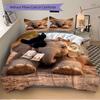 3pcs Anime Elephant Comforter Set with Two Pillowcases (No Core) - Home Decor, Festival Gift, Polyester Fabric, Suitable for Bedroom and Guest Ro