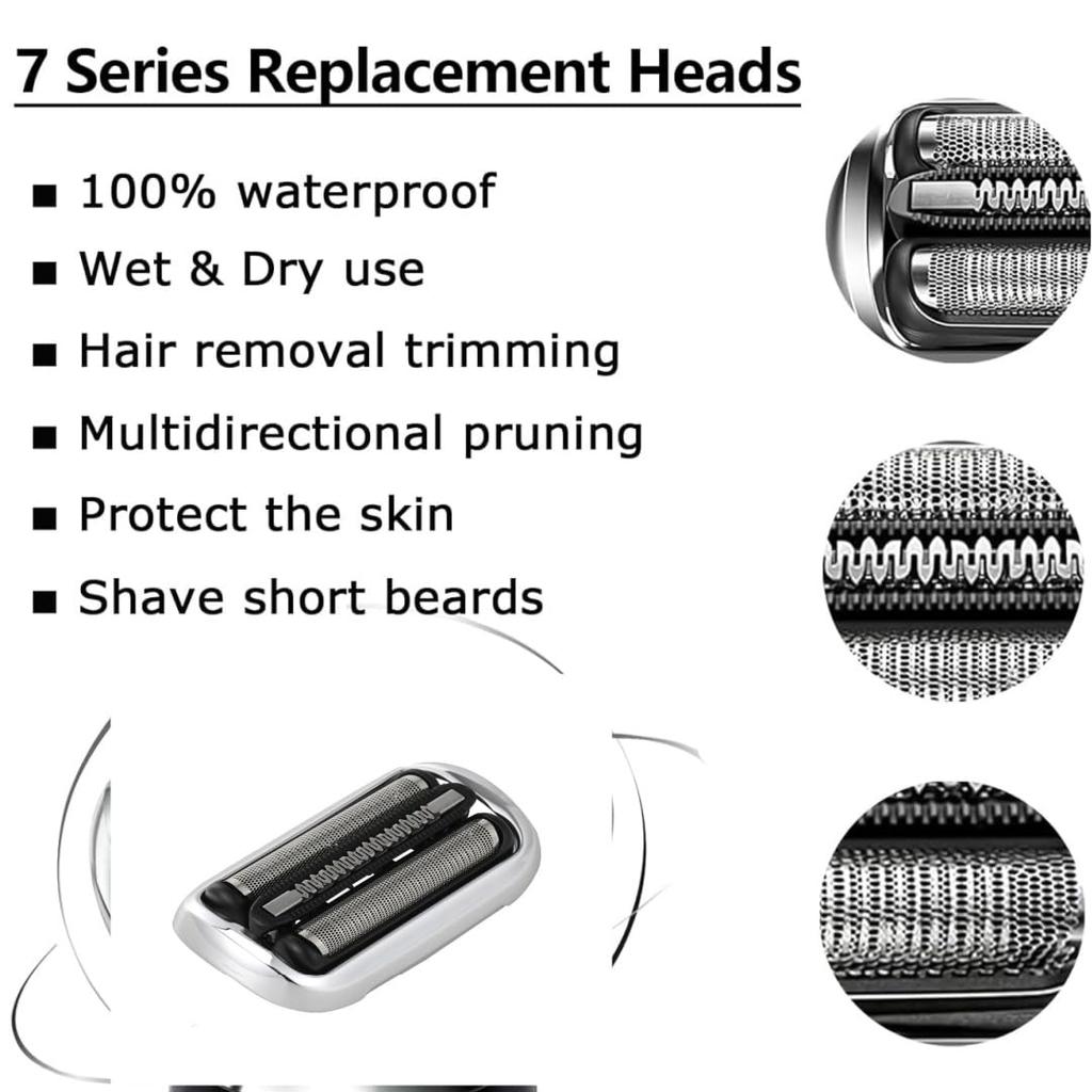 73S Replacement Head Compatible With Braun S7 Replacement Head & For Braun Series 7 Shaver,series 7 Razor Replacement Head For Braun Series 7 7020s,
