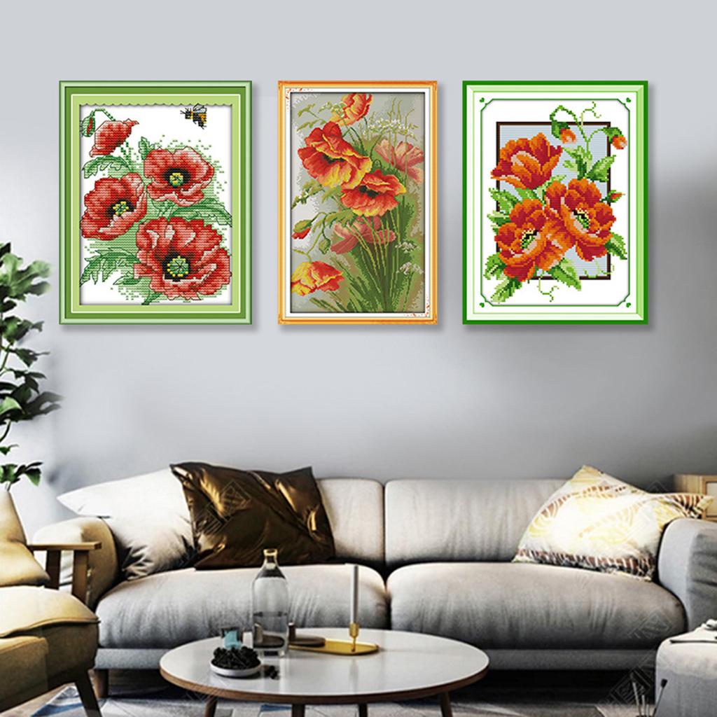 Printed Cross Stitch Kit DIY Handmade Embroidery Kits for Kids