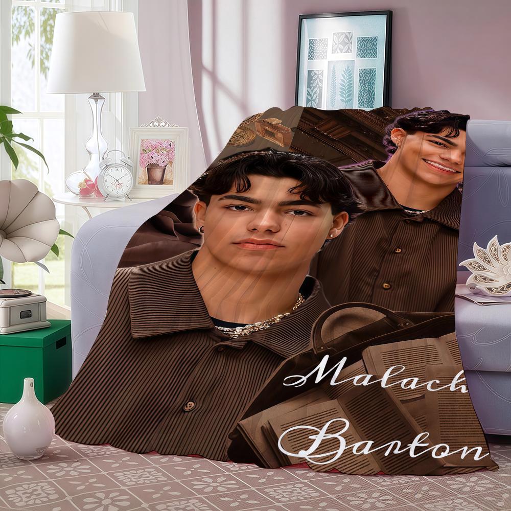 American actor Malachi Barton Blanket For Sofa Office Bed Plane Travel Sleep Read Relax Camping Soft And Warm