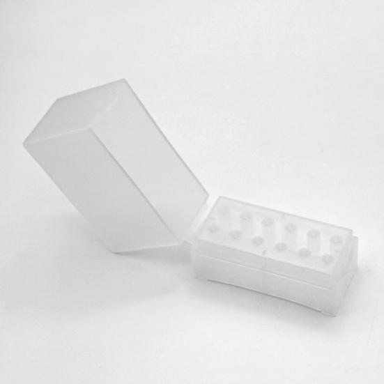 12 Holes Bit Box Large Capacity Buckle Design Dustproof Moisture-proof Manicure Tool Nail Art Drill Grinding Head Bit Display Storage Box