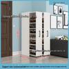 Wheeled Sliding Shoe Cabinet with Storage Drawer, Dustproof Side-Pull Rack, for Narrow Entrances