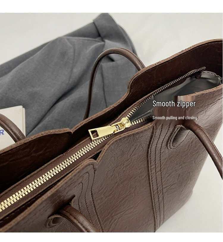 2025 Trendy Women's Retro Large Capacity Shoulder Tote Bag