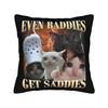 Stylish Living Room Circumcision Survivor Funny Cat Meme Decorations Pillowcase Merch  Pillow Covers Square Multi-Size