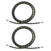 2pcs 1/8 Inch Fitting Braided Airbrush Hose Airbrush Compressor Hose  For Airbrush Painting