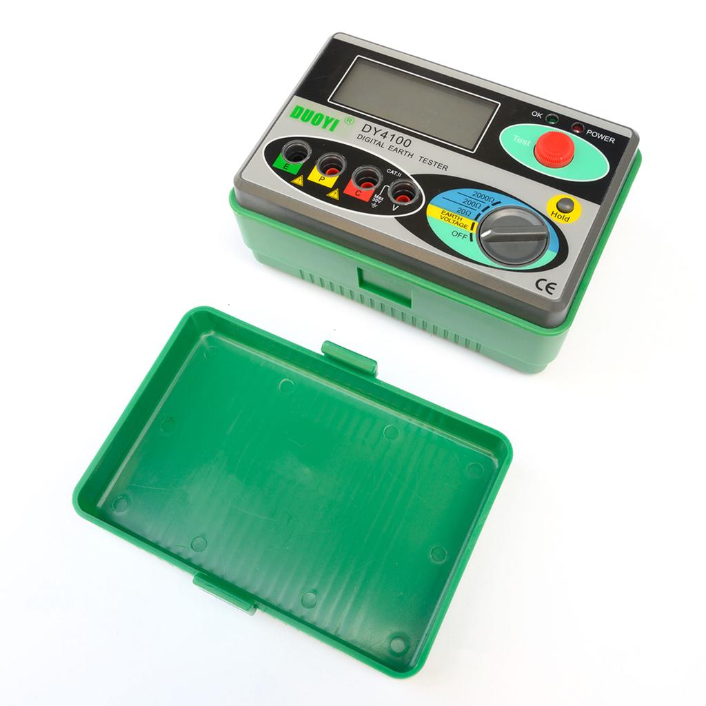 Ground Resistance Tester Digital Grounding Resistance Meter Ground Resistance Tester Earth Resistance Tester Ground Resist