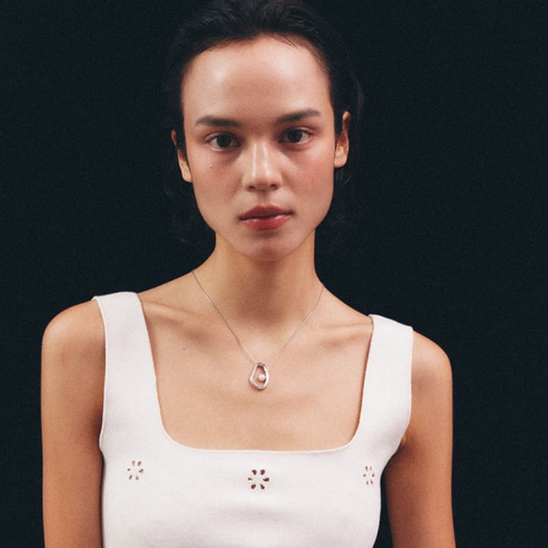 Lowool Heart Pearl Necklace