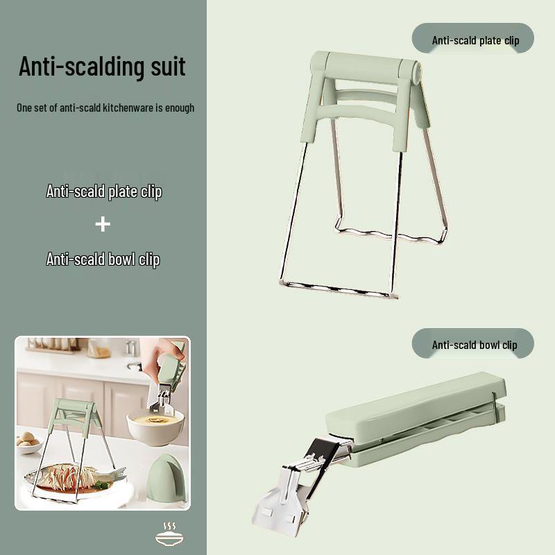 Anti-Scalding Non-Slip Tray & Bowl Lifter Clip for Kitchen Use