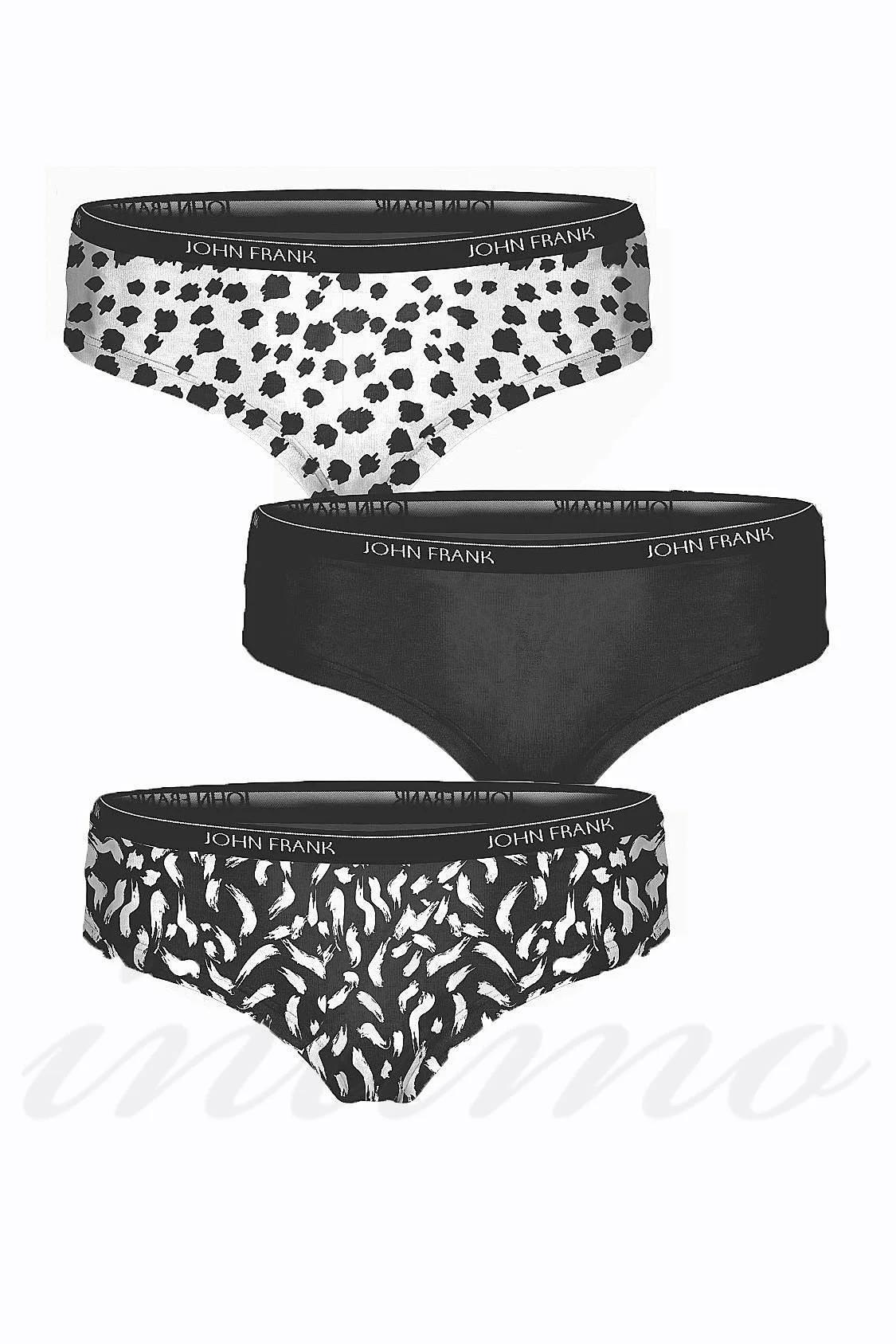 

Трусики-шортики, 3 штуки John Frank (58982) 2(S) різнокольорові кольору