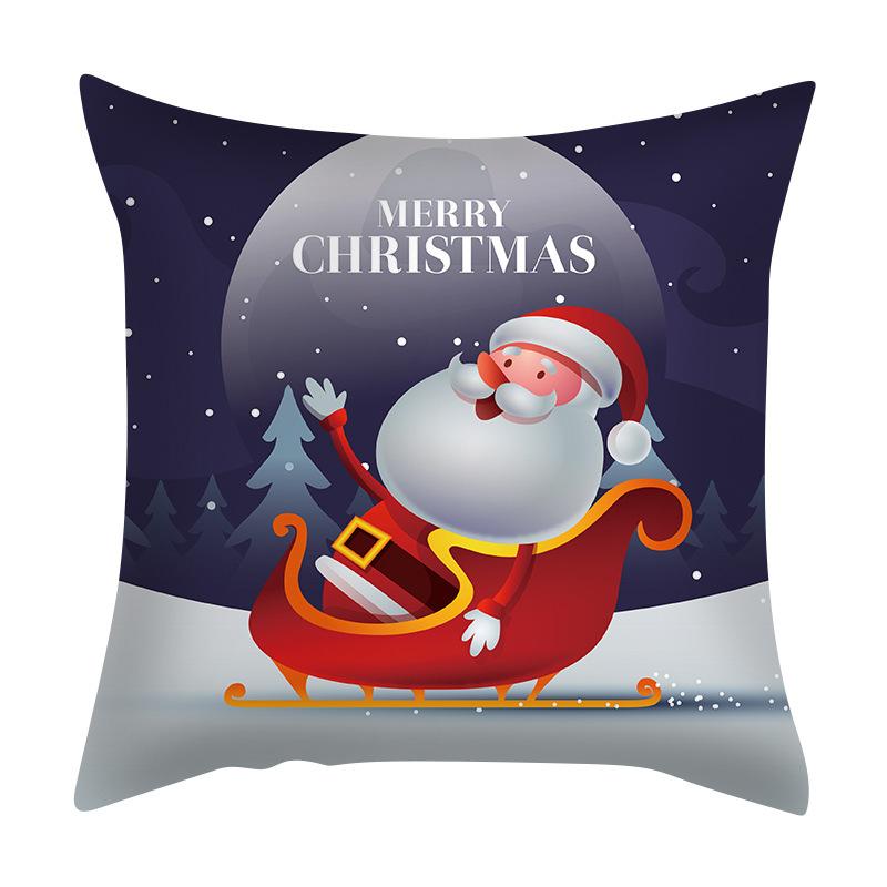 Santa Claus Pillowcase Nordic Exclusive for Amazon Living Room Bedroom Cushion Pillow Can Be Customized