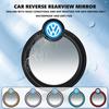 Hub Caps For VW 2Pcs Car Auxiliary Rearview Mirror Wide-angle 360° Adjustable Polo Jetta Sagitar Magotan Passat B5 B6