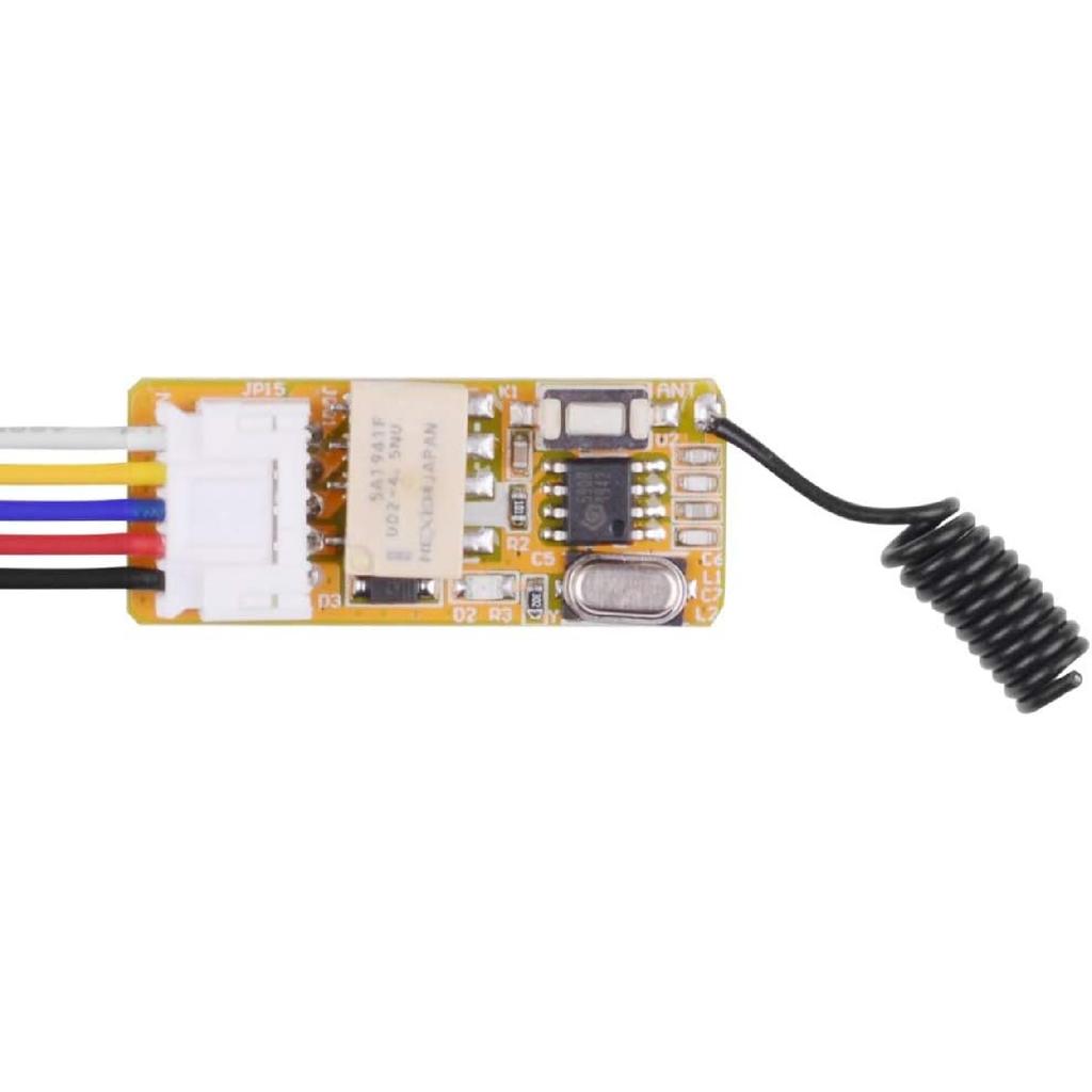 DC 5V 6V 9V 12V Wireless Control Switch 433mhz Remote Relay Latching Switch, 12V Long Range Remote Transmitter and Receiver for Indoor and Outdoor