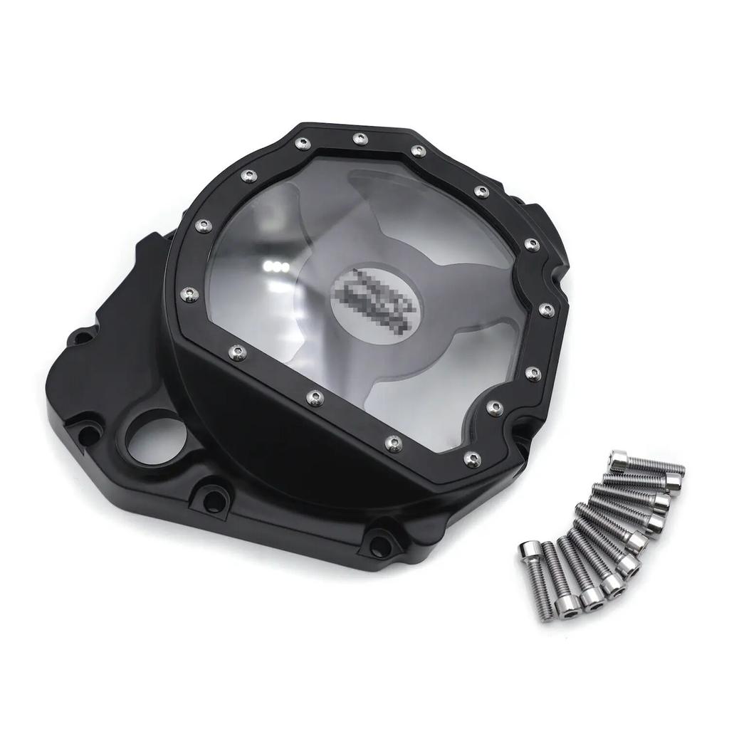 Led See Through Engine Cluctch Cover For Suzuki GSXR 600 1000 GSX-R 750 2001-2008 Aftermarket Motorcycle Parts