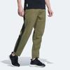 Adidas Logo Print Side Stripe Straight-Leg Casual Pants Men Bottoms Army-Green HE5155