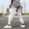 Men's High Street Buttoned Basketball Pants - Lightweight, 9-Point Casual Leggings for Spring and Autumn Sports