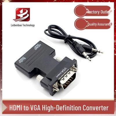 High-Definition HDMI To VGA Video Converter with Audio Cable