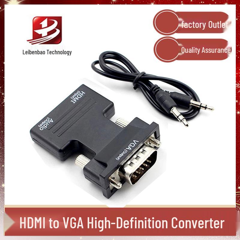 High-Definition HDMI To VGA Video Converter with Audio Cable