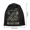 Custom Vintage TT Motorcycle Racer Skullies Beanies Caps Unisex Winter Warm Knit Hat  Isle of Unisex Bonnet Hats Outdoor Ski Cap