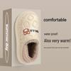Women's Closed-Heel Waterproof Cotton Slippers - Non-Slip, Warm, Thick-Soled for Indoor Use, Autumn & Winter