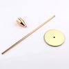 3Pcs Rust-proof Luxury Candlestick High Footed Candle Containers  Christmas Decoration