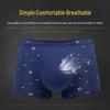 Men's 100% Cotton Breathable Boxer Briefs - Mid-Waist, Sweat-Absorbent, Loose Fit, Plus Size.