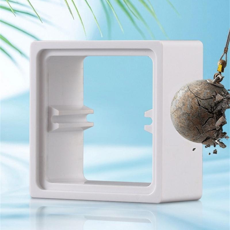 Single Socket Spacer Electrical Outlet Box Extender Single Gang Box Extender with Screws for Living Room School Office