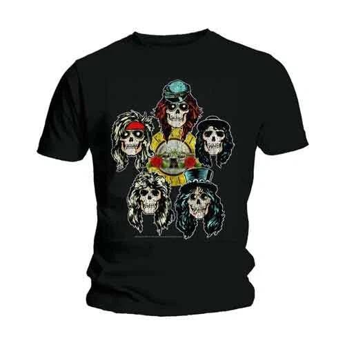 Guns N Roses Vintage Heads Black T shirt - NEW L