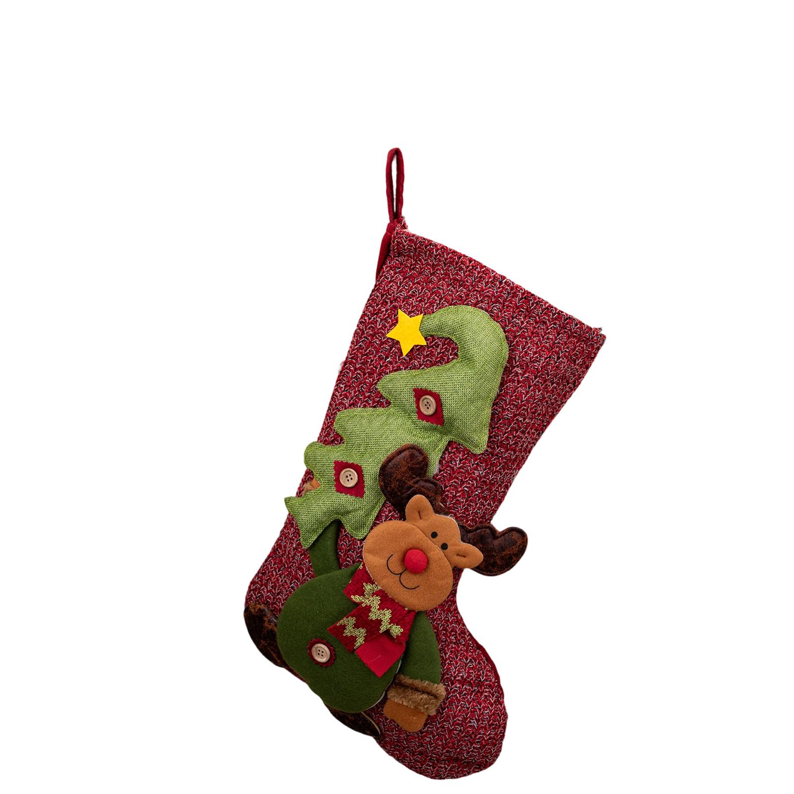 

Рождественские украшения Рождественские носки Старик Снеговик Лось Рождественский носок Подвеска One Size