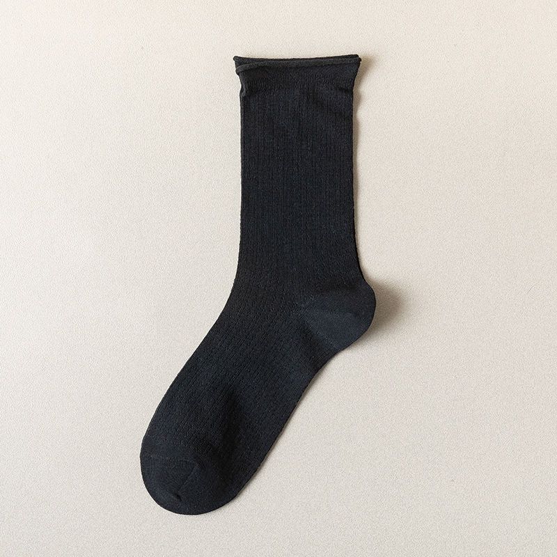 

Thin Socks Mesh Breathable Cotton Socks Solid Color Medium Tube Socks Stacking Socks Confinement Socks Simple Socks Women One size fits all
