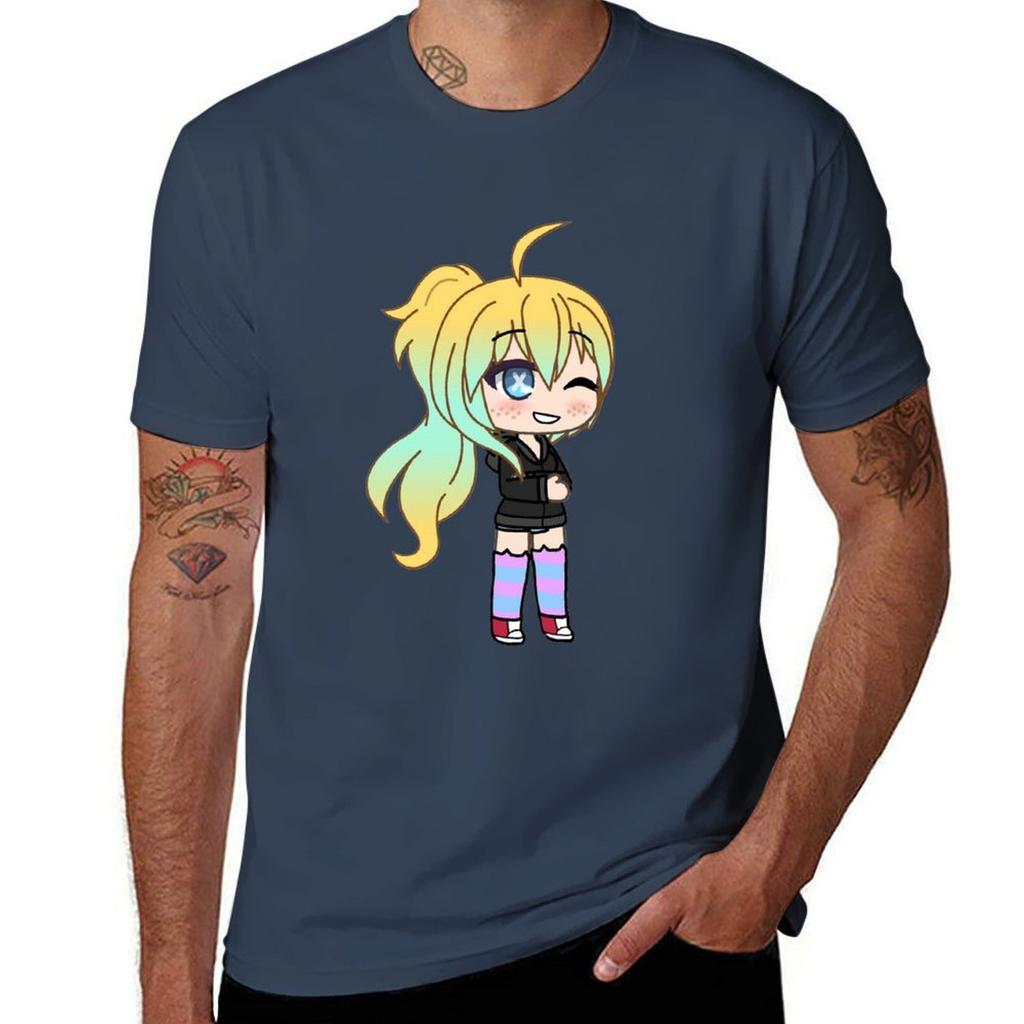 Gacha Life Girl with Cute GLMM Gacha life series TShirt Work Duty Casual TShirt