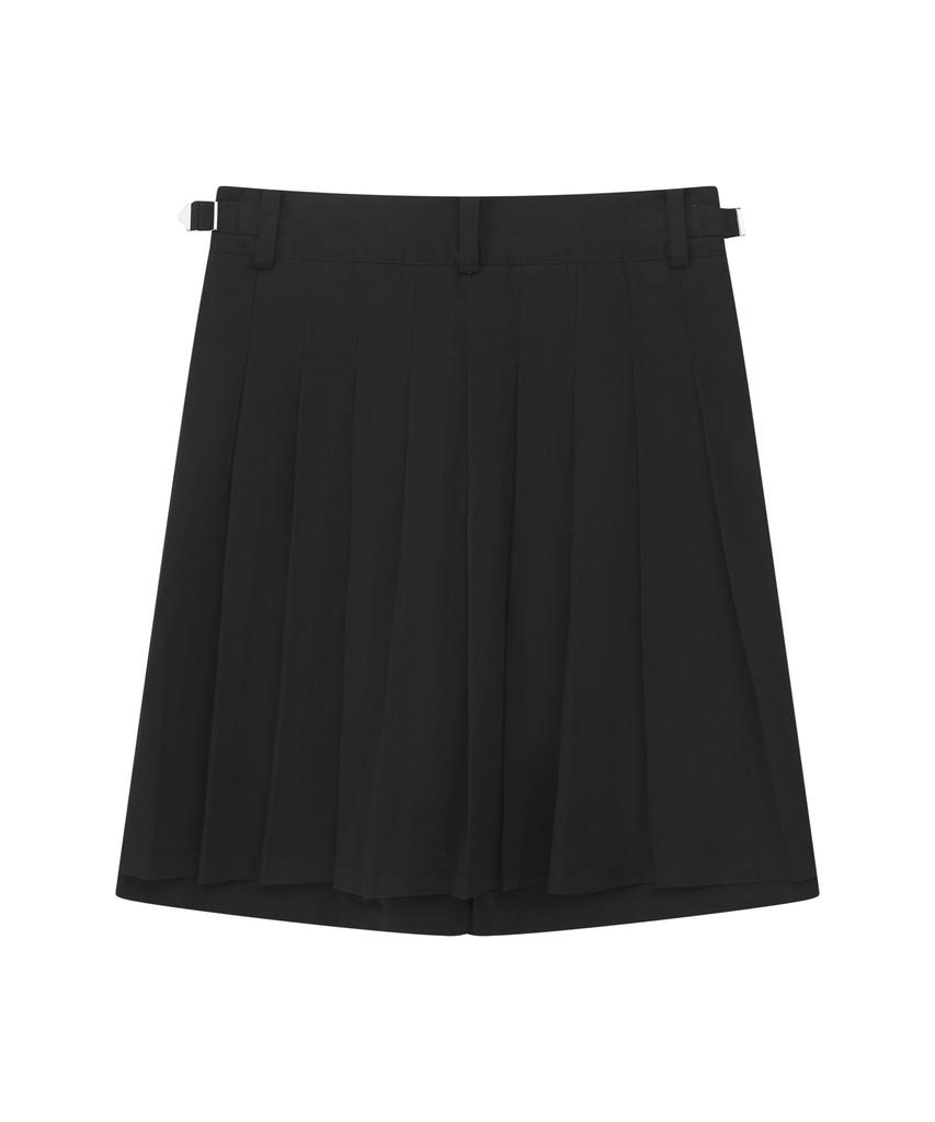 Soleubelum Skirted Cargo Shorts (Black)