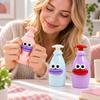 Sound Effects Bottle Squeezed Toy Sausage Mouth Carrot Fidget Toy  for Kids Adults