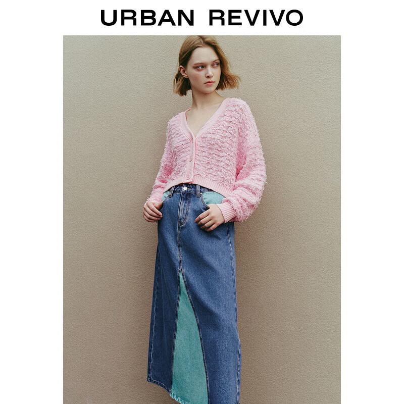 

UR Women s Textured V-Neck Knit Cardigan L