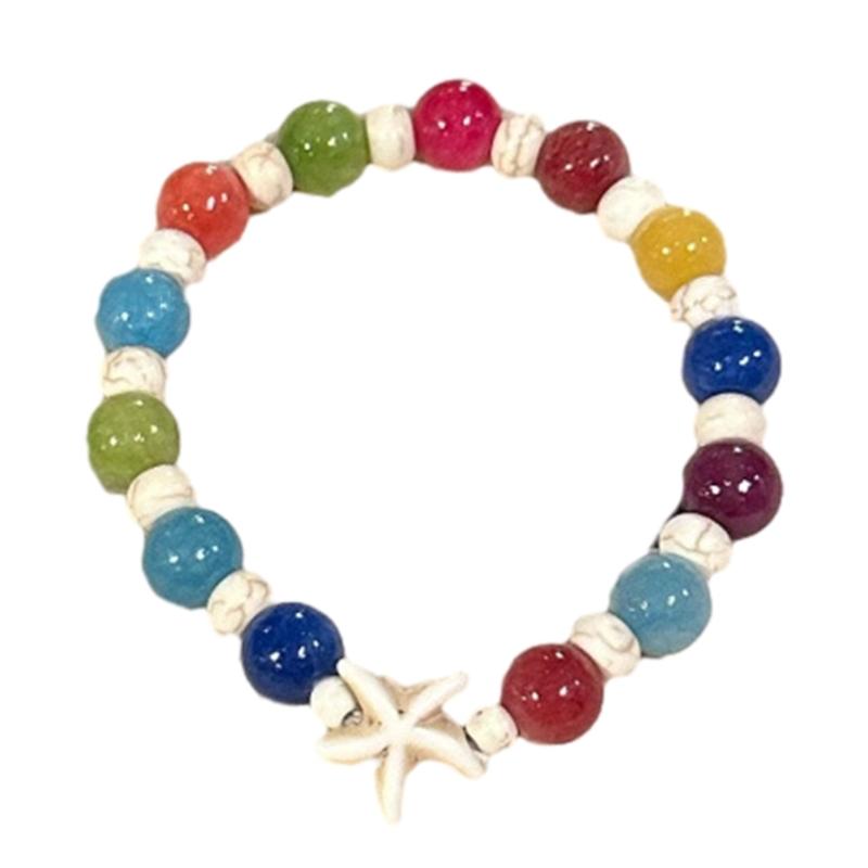 Hip-hop Trend Adjustable Bracelets Color Beaded Ocean Starfish Star Bracelets Cool Girl Temperament Fashion Jewelry