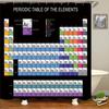 Periodic Table Of Elements Bathroom Curtains Waterproof 3D Print Shower Curtain White Fabric Curtain For The Bath